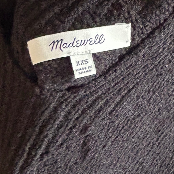 Madewell Black Springdale V Neck Sweater Tank Size XXS - Picture 4 of 4